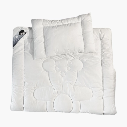 ANNA Medical Miś – kołderka dziecięca 100x135 + 40x60 | wyrób medyczny OEKO-TEX®