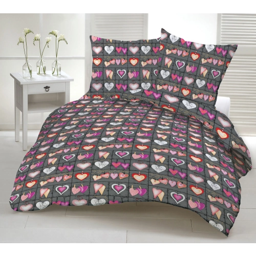 Komplet z Polskiej kory bawełnianej Premium roz 160x200+2x70x80