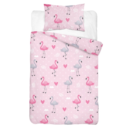 Komplet Pościeli z Bawełny 200 x220 flaming