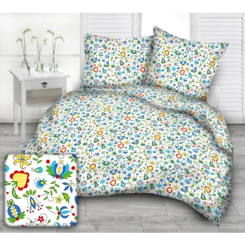 Komplet Pościeli z Bawełny 200 x220 łowickie