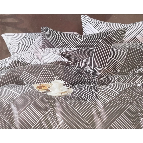 kompket pościeli 160x200+ 2 poszewki 70x80. pasy czarno-białe