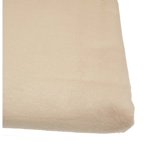 Prześcieradło flanelowe bez gumki 160x220 Beżowe
