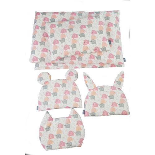 Pościel z naturalnej polskiej bawełny 90x120 słoniki