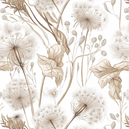 Pościel bawełniana 160x200 Dmuchawce biały